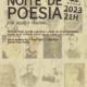 cartaz Noite de poesia