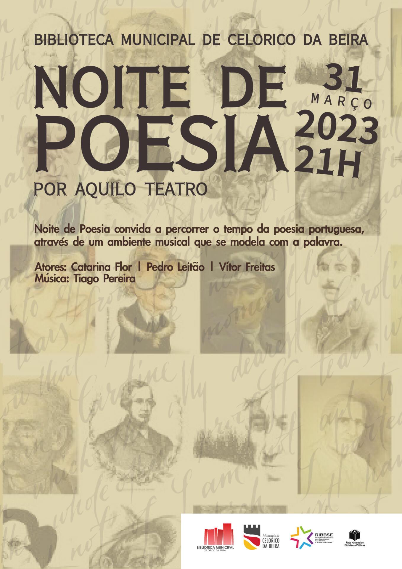 cartaz Noite de poesia